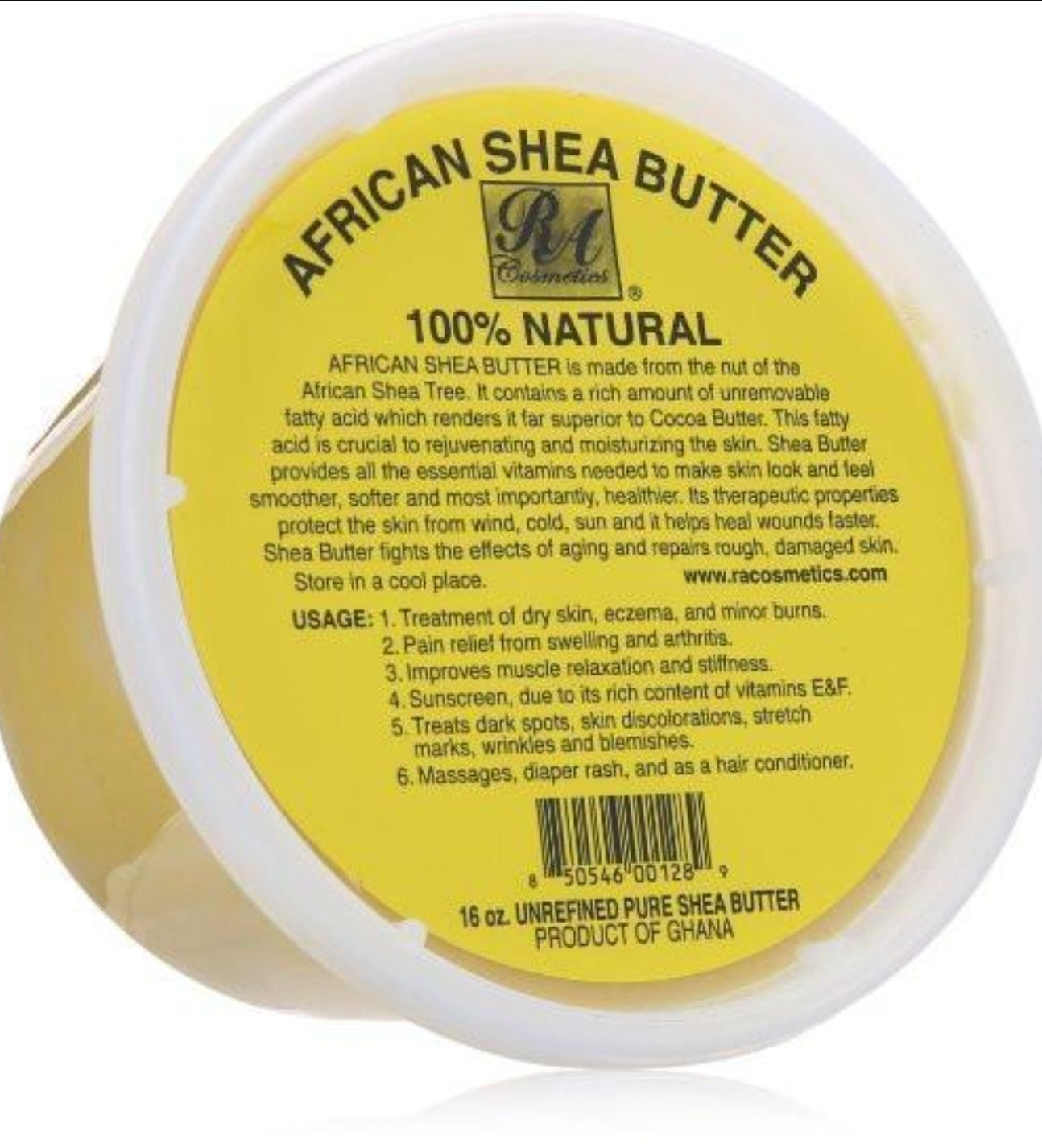African Shea Butter Cream (100% Pure & Raw, Gold)