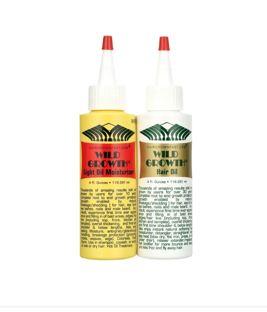 Wild Growth Hair Oil & Light Oil , 4 fl oz Duo