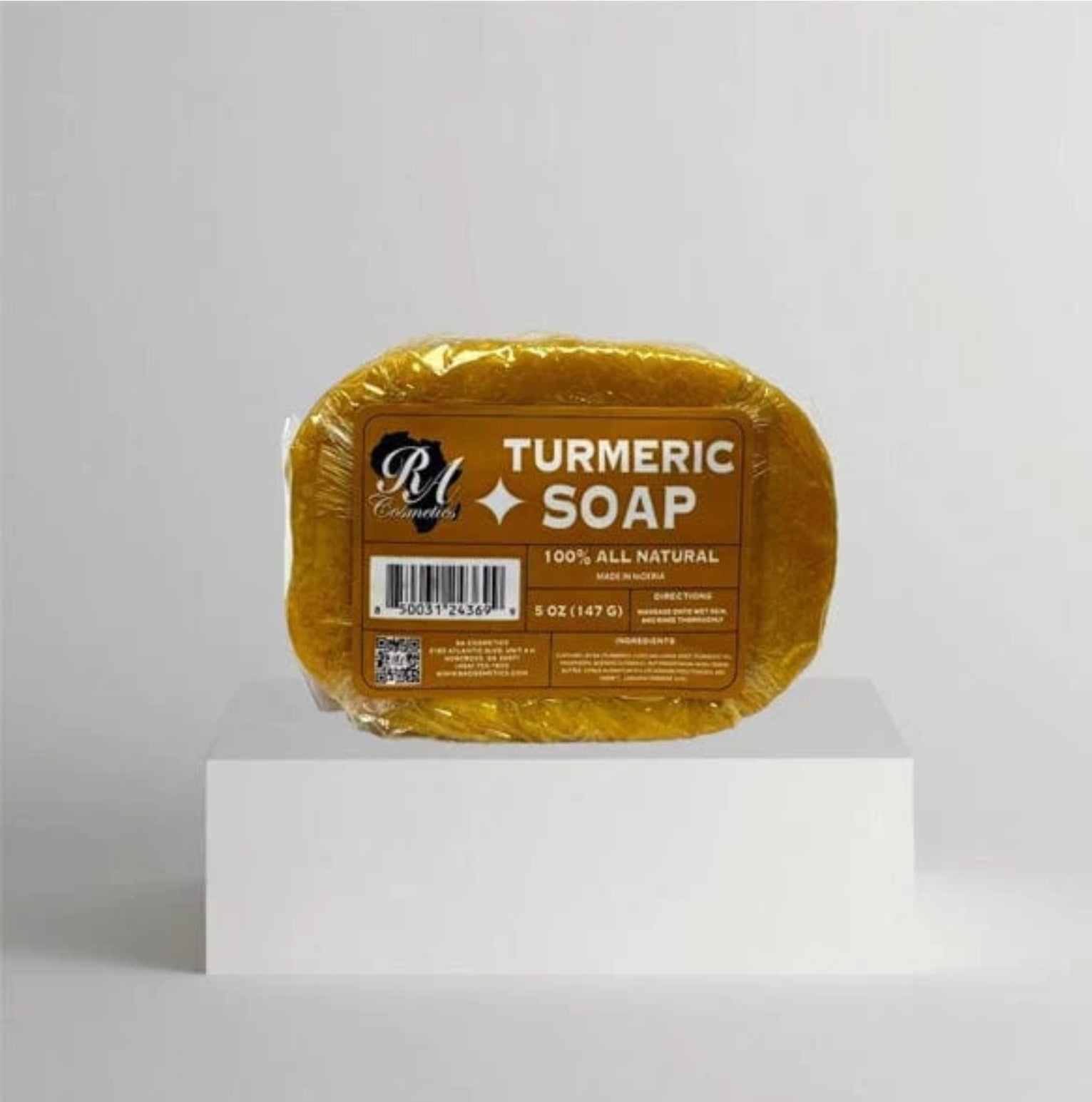RA 100% All Natural Turmeric Soap Bar 5oz