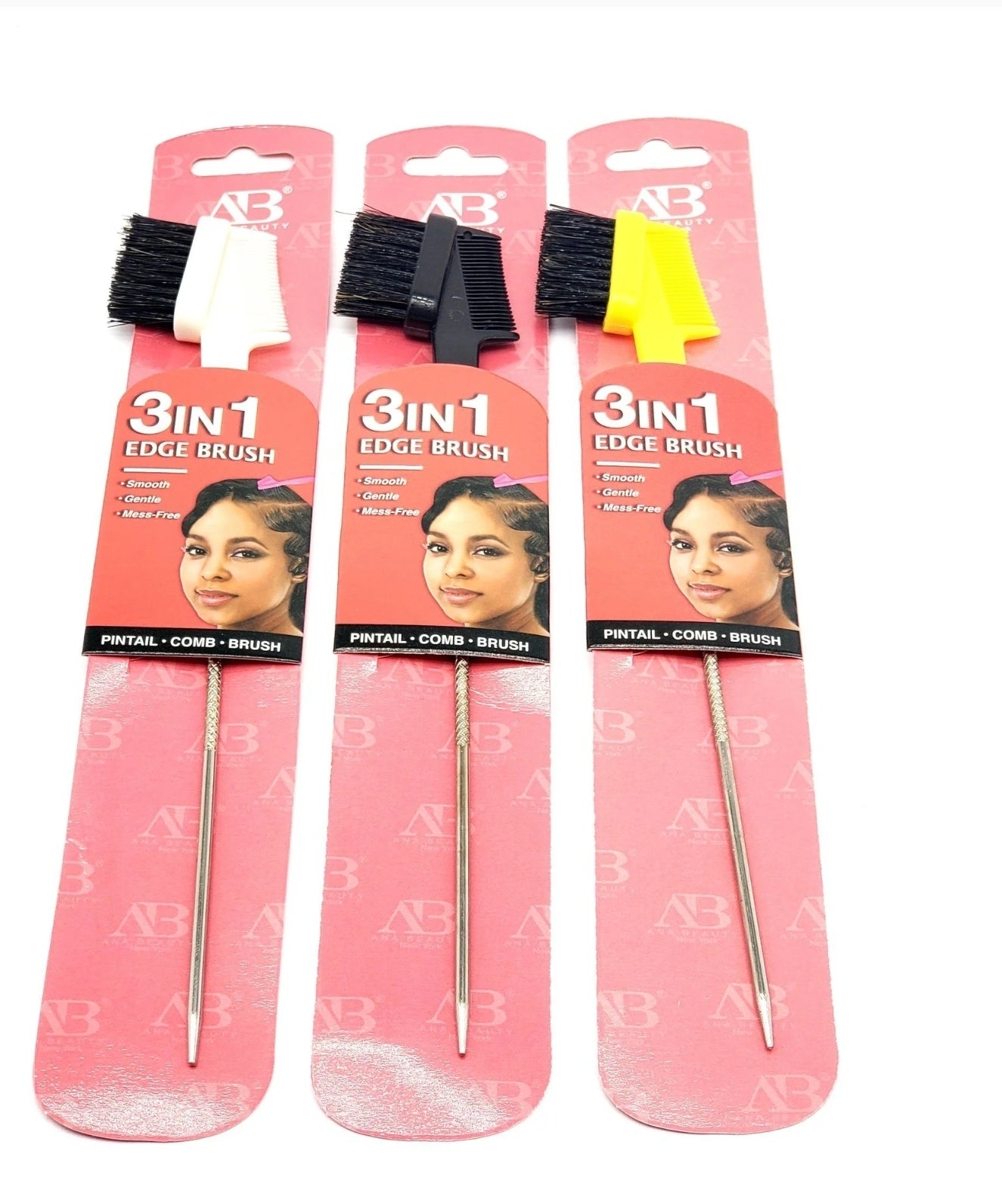 AB 3 in 1 Edge Brush w/ Metal Pin