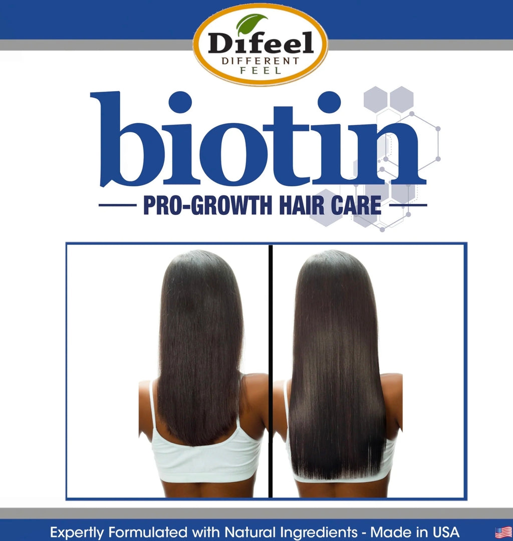 Difeel Biotin Regimen for Hair Growth - 4-Step Shampoo, Condition and Treatment&nbsp;System