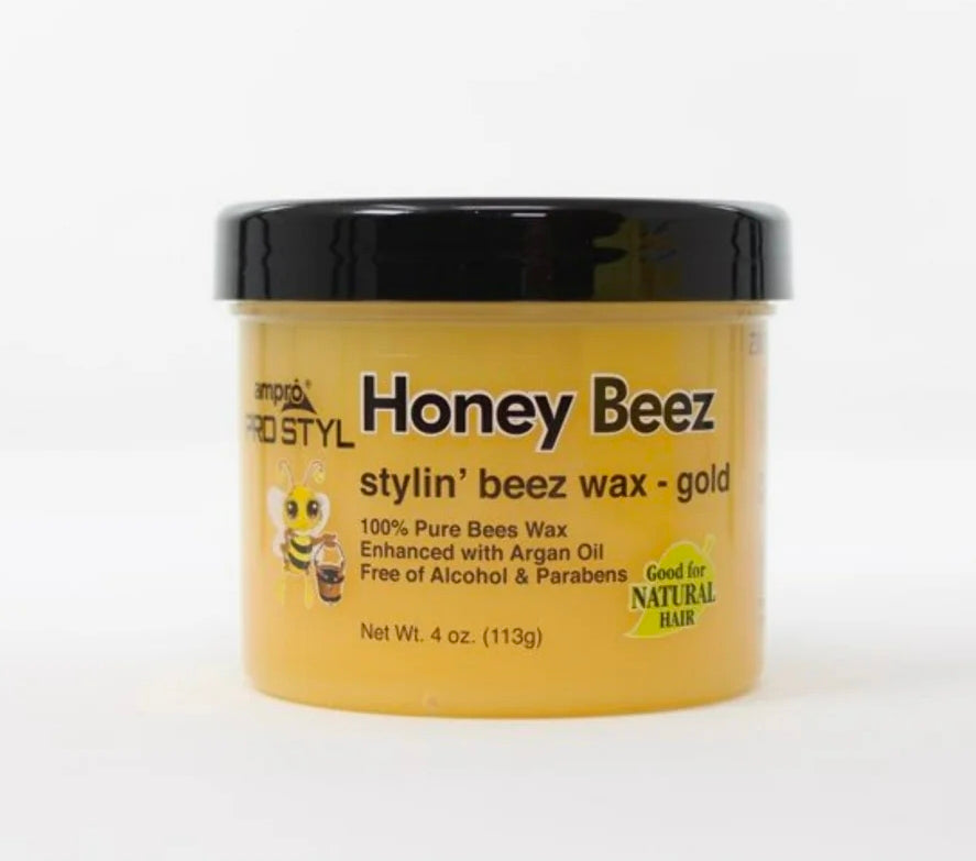 Ampro Honey Beez Stylin Beez Wax Gold, 4 Oz.