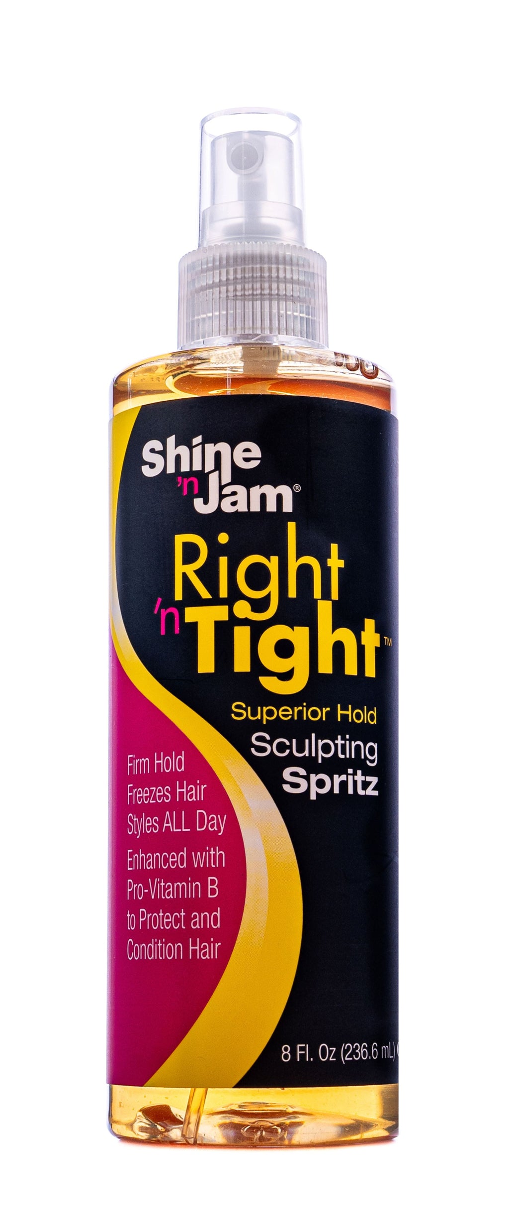 Shine n Jam Right 'n Tight Sculpting Spritz Extreme Hold 8 oz., All Hair Types, Unisex