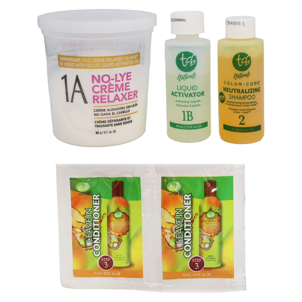 tcb Naturals Olive Oil No Lye Relaxer Kit, Regular