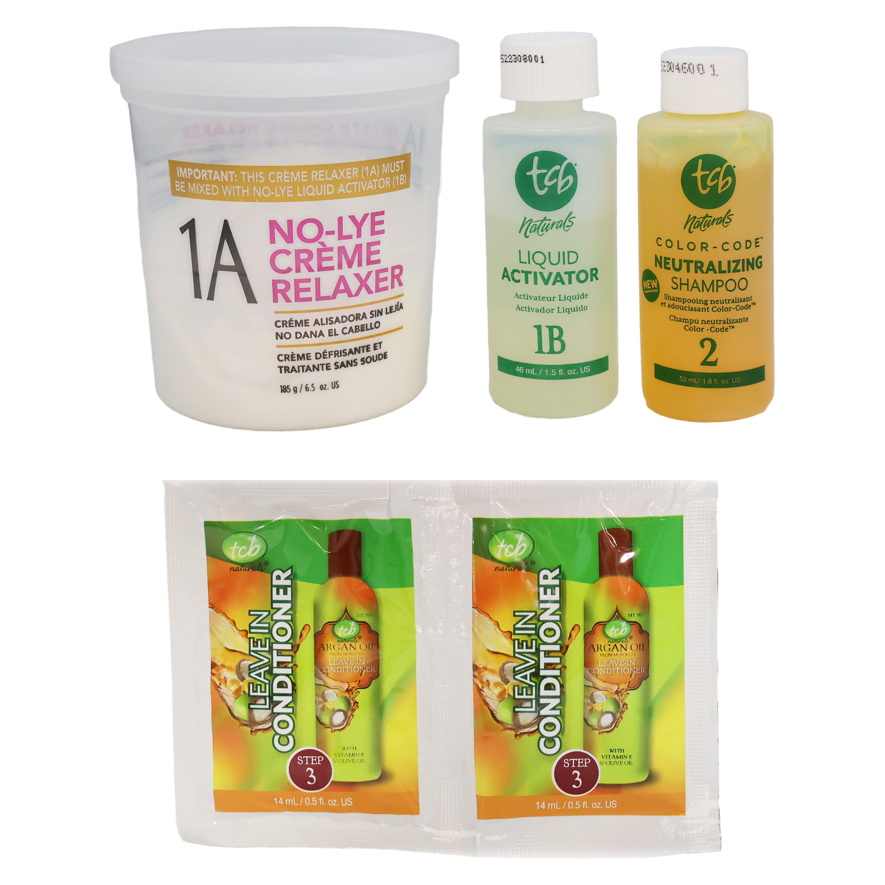 tcb Naturals Olive Oil No Lye Relaxer Kit, Regular