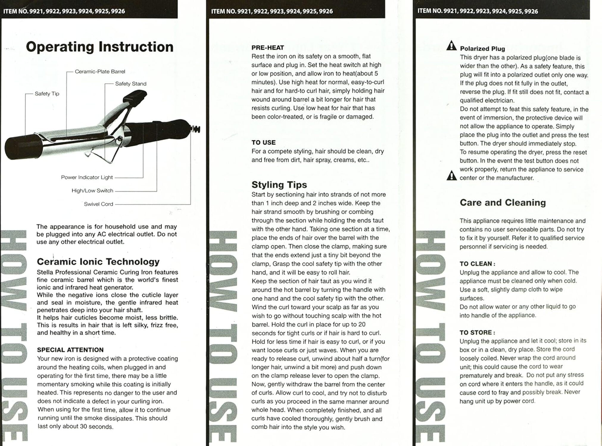 STELLA PRO - Professional Ceramic Curling Iron 3/4"