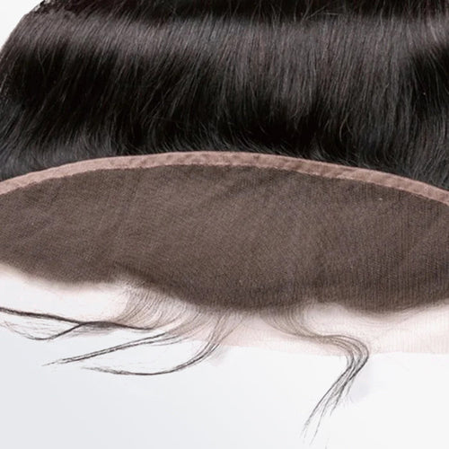 TedHair 14-20 Inch 13" x 4" Straight Free Parted Frontal #1B Natural Black