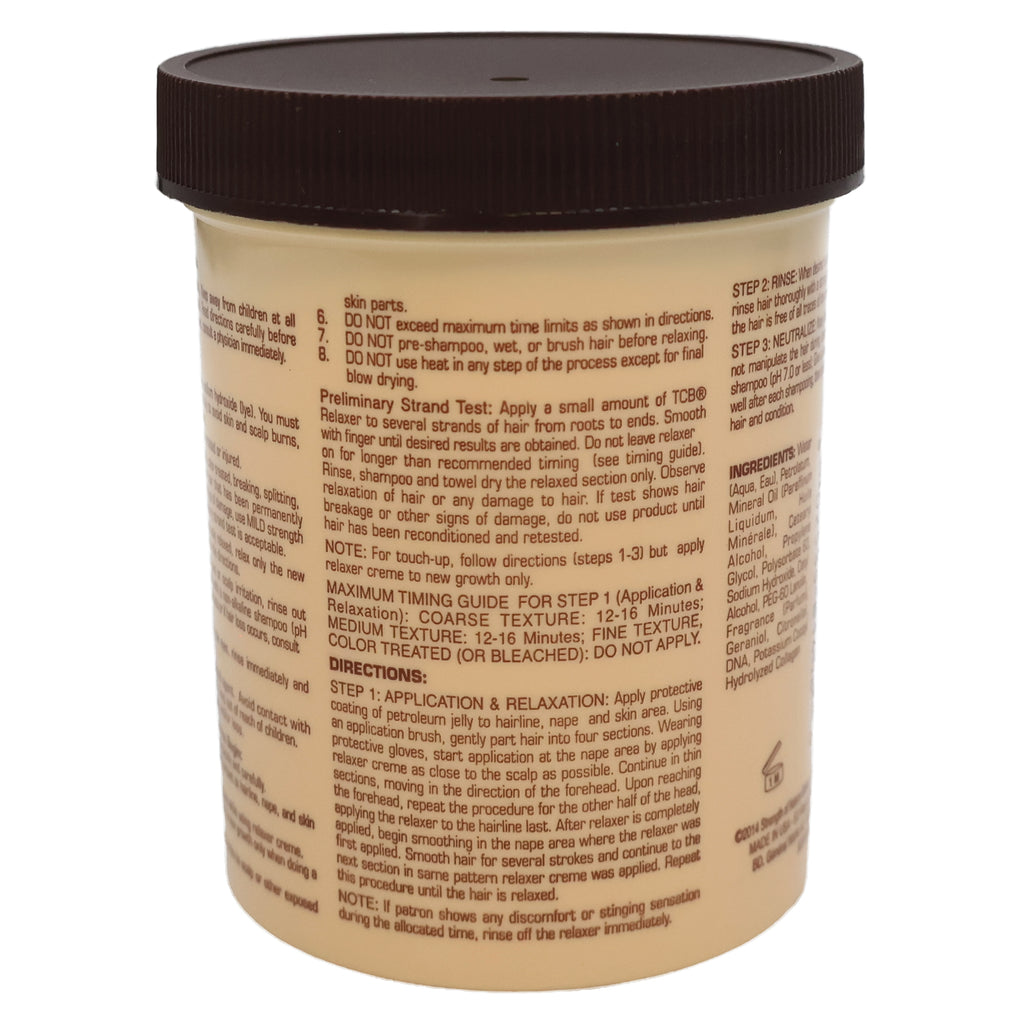 Tcb No Base Creme Hair Relaxer With Protein And DNA Regular, 7.5 Oz.