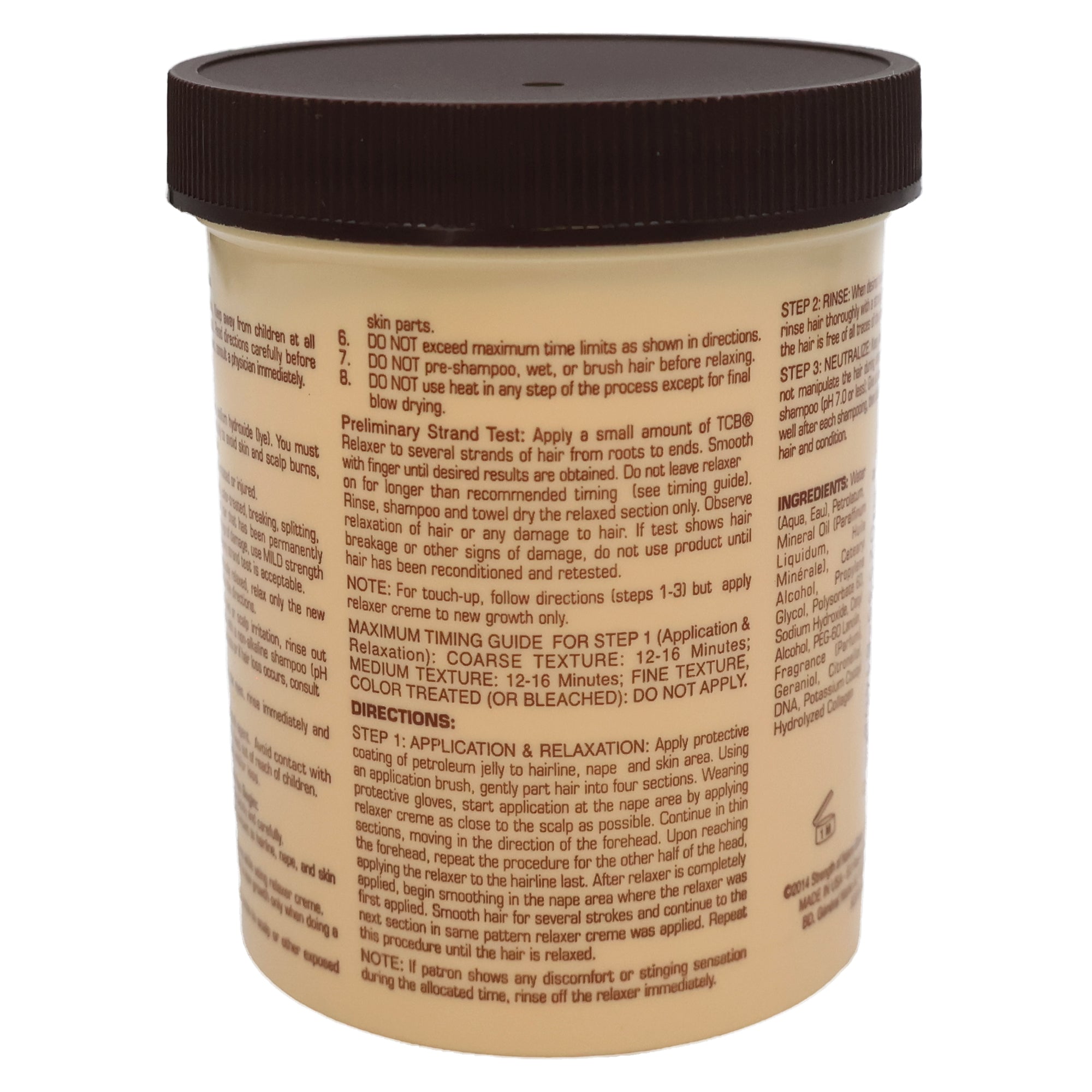 Tcb No Base Creme Hair Relaxer With Protein And DNA Regular, 7.5 Oz.