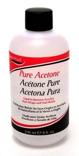 Super Nail Pure Acetone Polish Remover, 8 oz