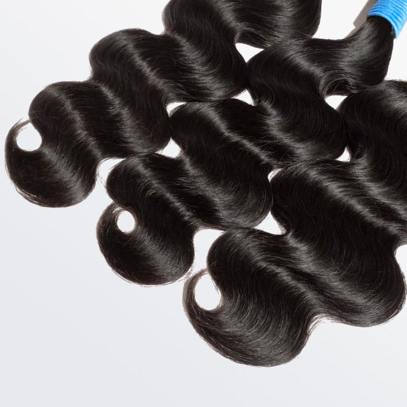 TedHair 10-36 Inch Body Wavy Virgin Brazilian Hair #1B Natural Black