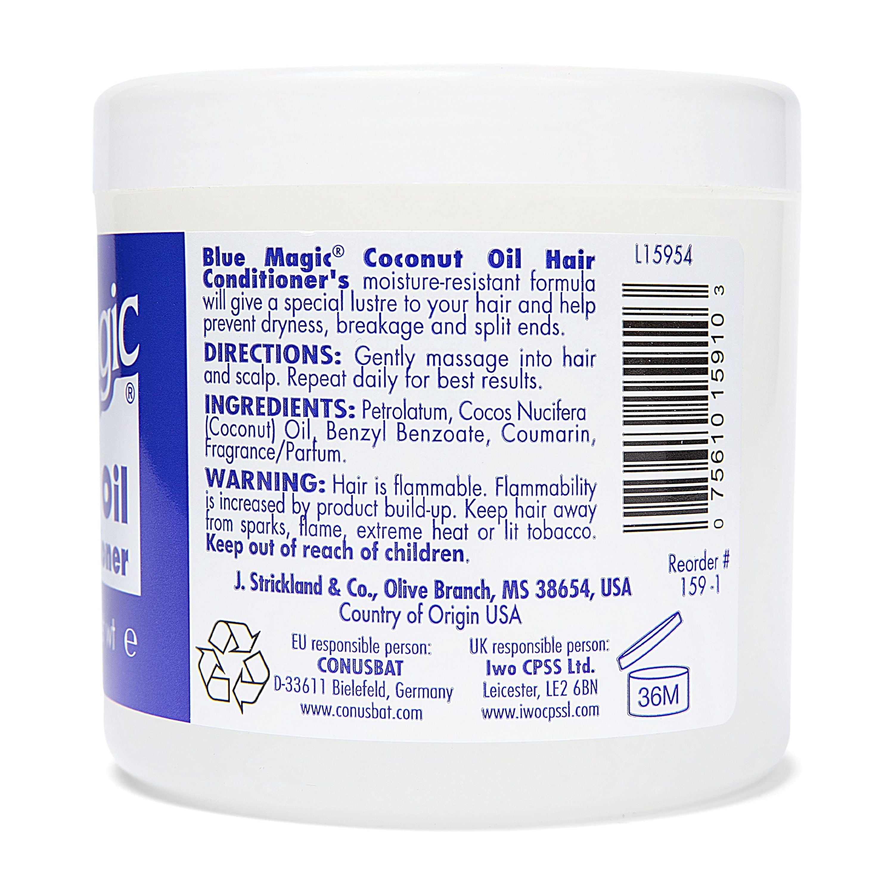 Blue Magic Coconut Oil Hair Conditioner, 12 oz