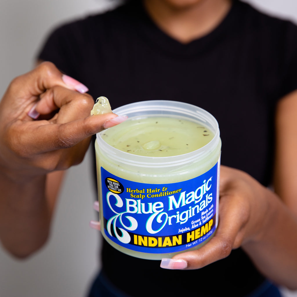 Blue Magic Originals Indian Hemp Herbal Hair & Scalp Conditioner, 12 oz, All Hair Types