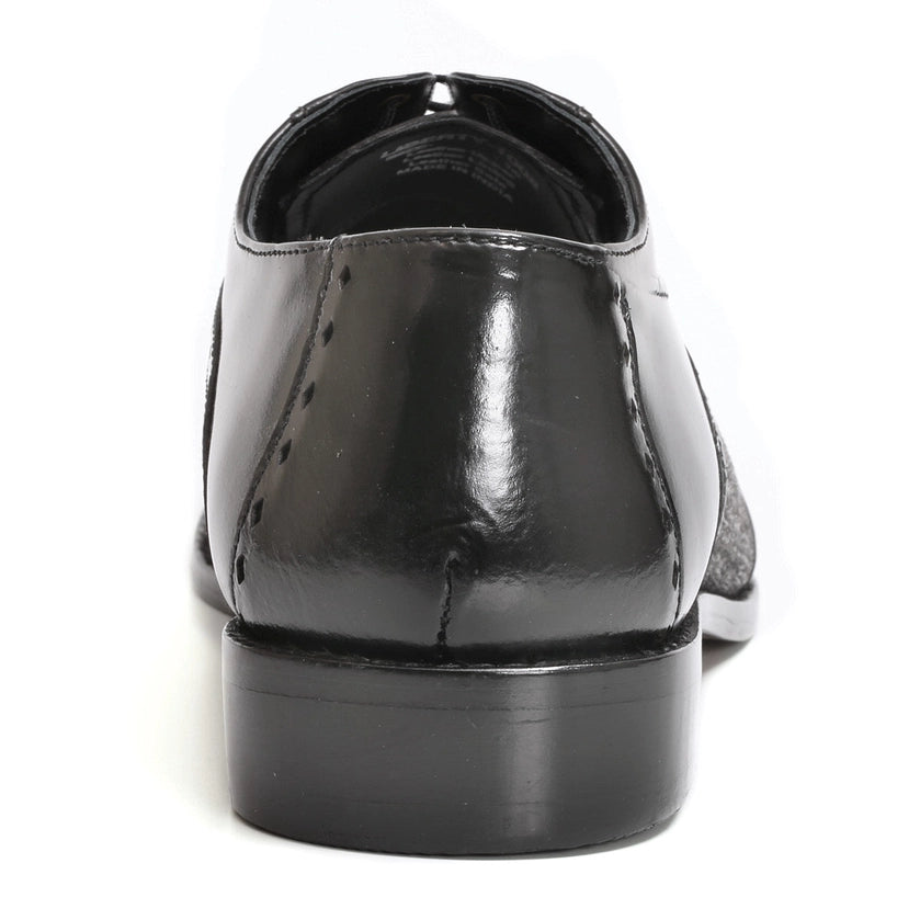 Leather Textile Derby Style Men Dress Shoes