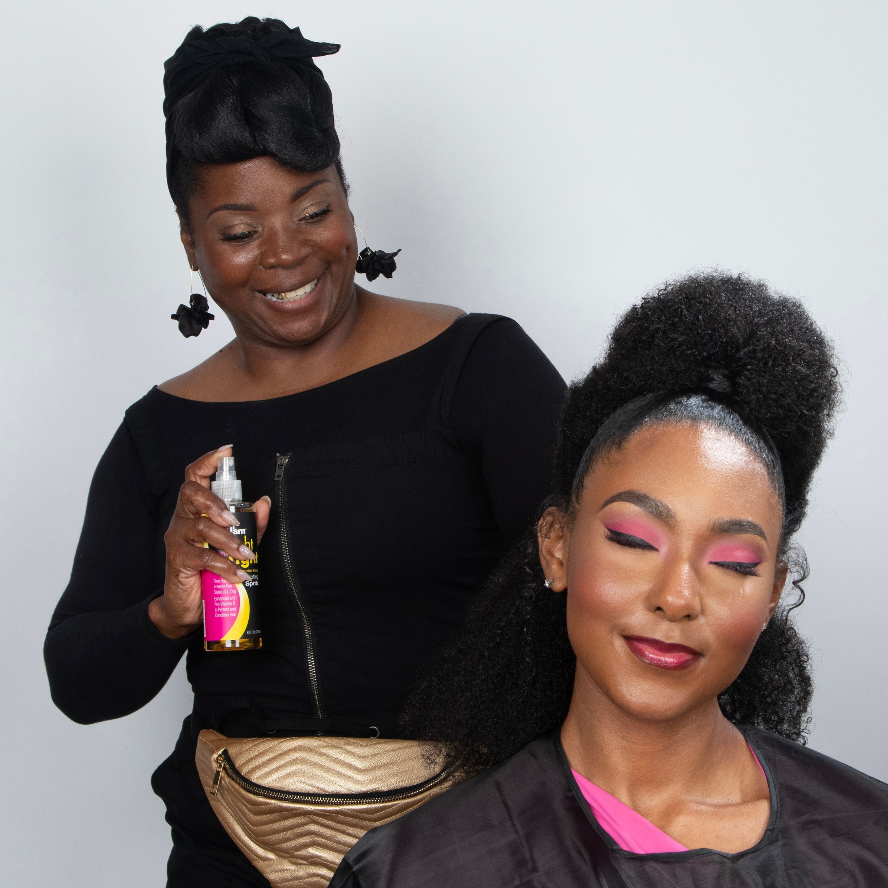 Shine n Jam Right 'n Tight Sculpting Spritz Extreme Hold 8 oz., All Hair Types, Unisex