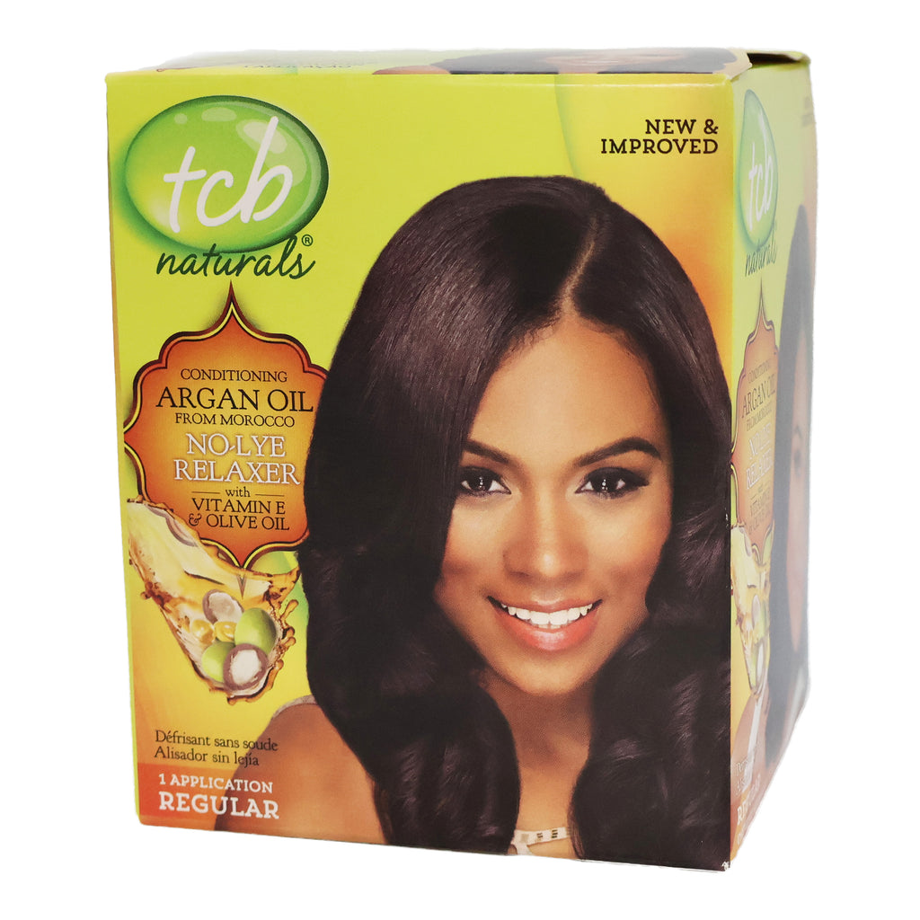 tcb Naturals Olive Oil No Lye Relaxer Kit, Regular