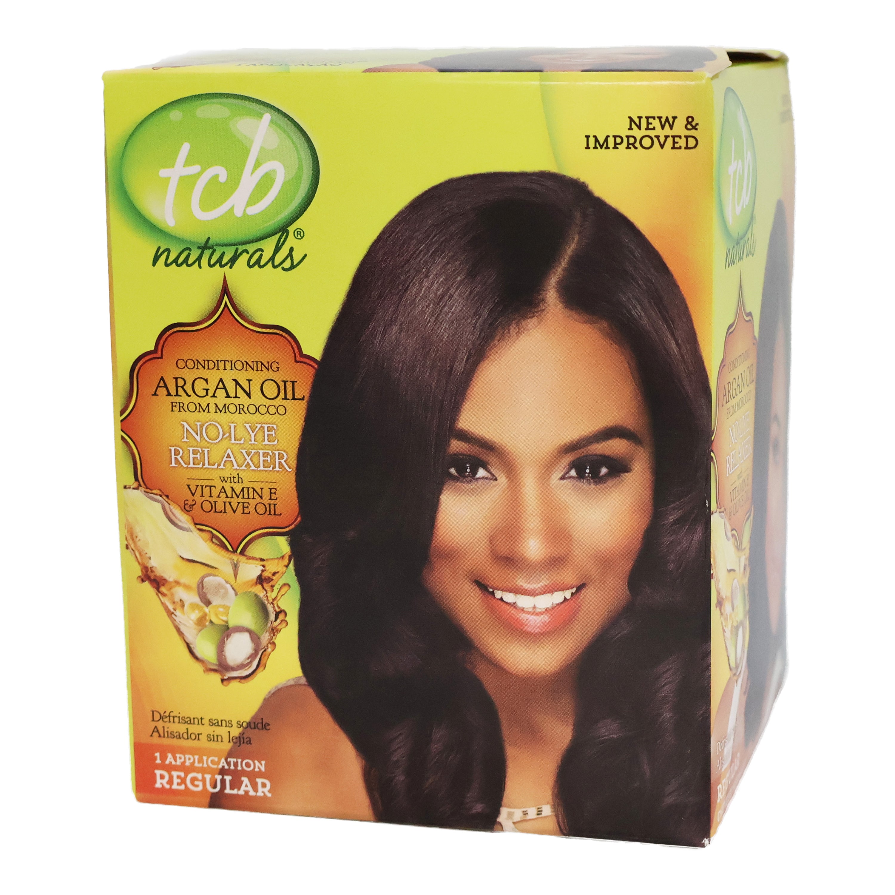 tcb Naturals Olive Oil No Lye Relaxer Kit, Regular