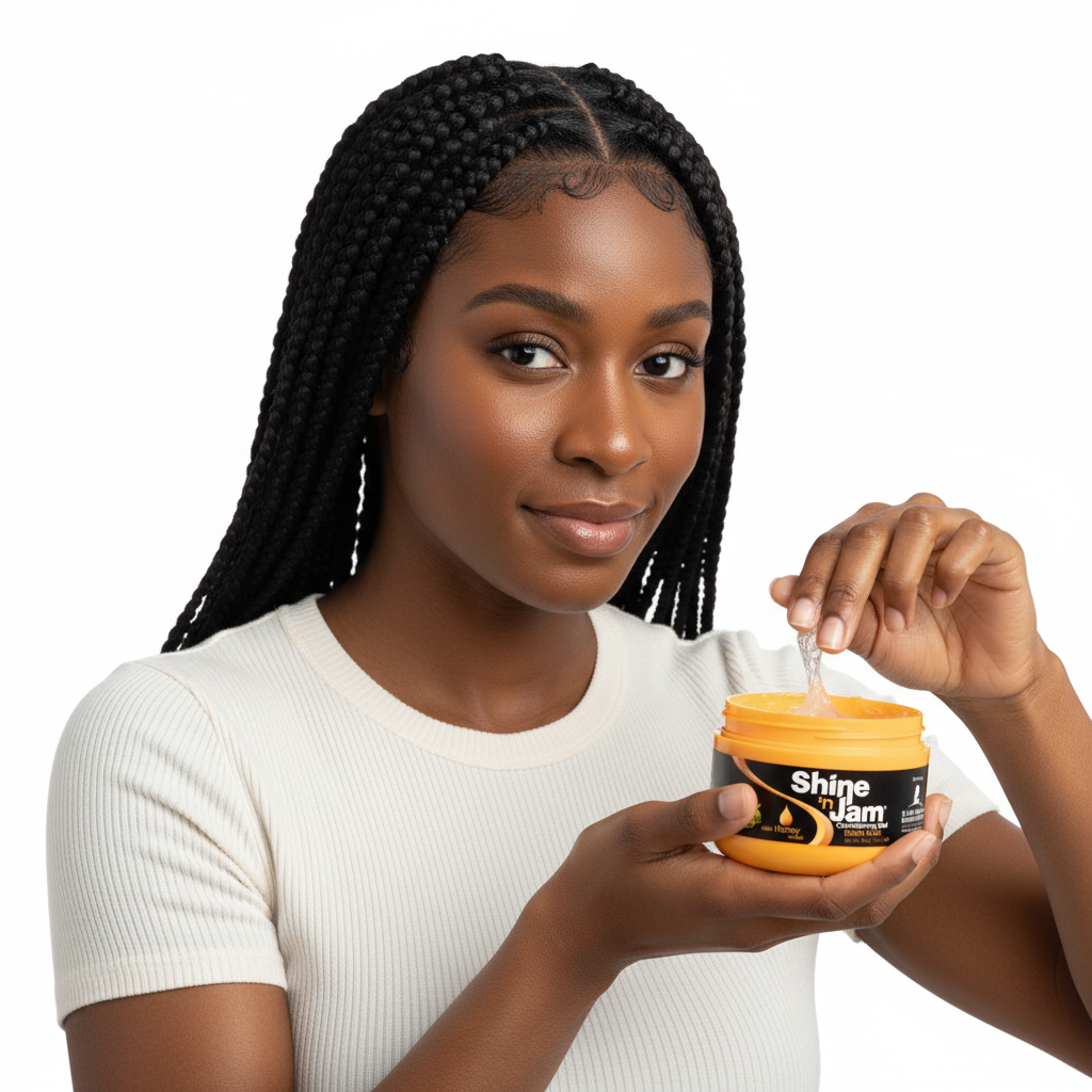 Shine 'n Jam® Extra Hold Conditioning Styling & Braiding Gel, 8 oz. Moisturizing, Unisex