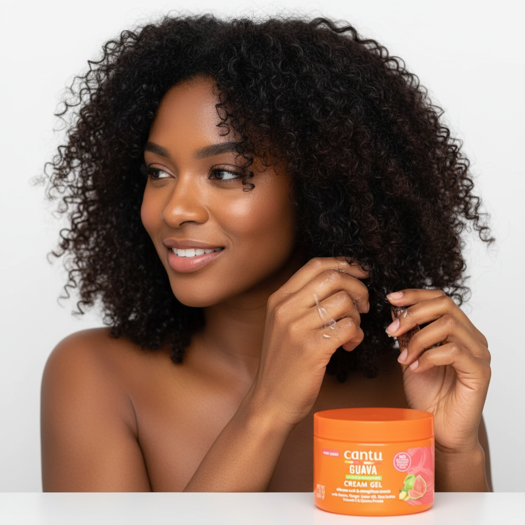 Cantu Guava & Ginger Curl Strengthening Cream Gel, 12 fl oz