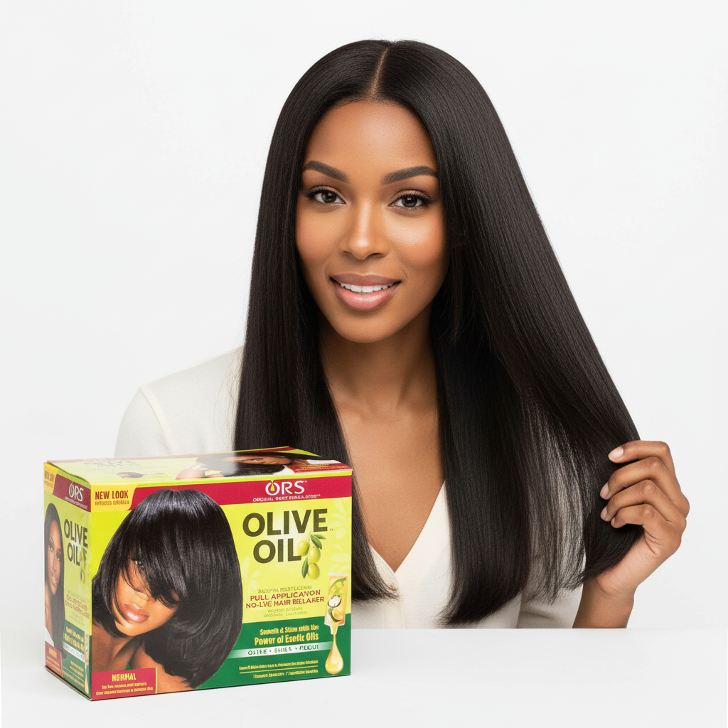 ORS Olive Oil Built-in Protection No-Lye Relaxer, Normal, for Fine to Medium Hair, 1 Application