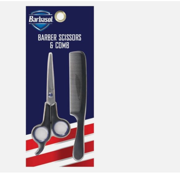 NEW - Barbasol Barber Scissors and Comb Set