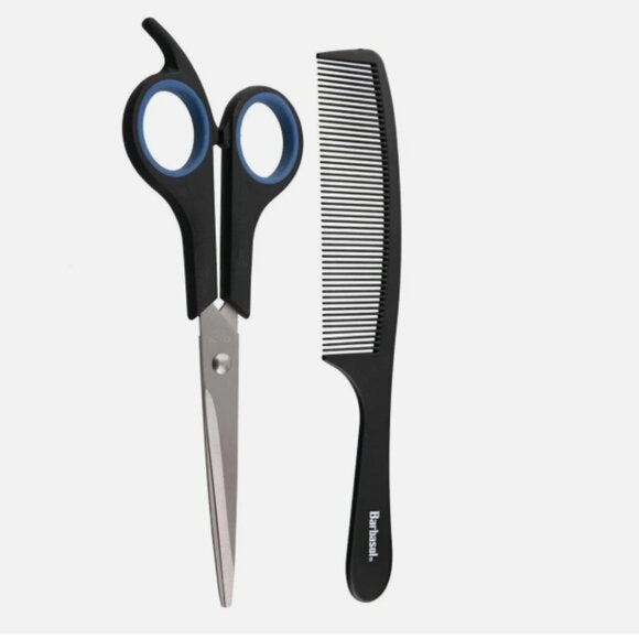 NEW - Barbasol Barber Scissors and Comb Set
