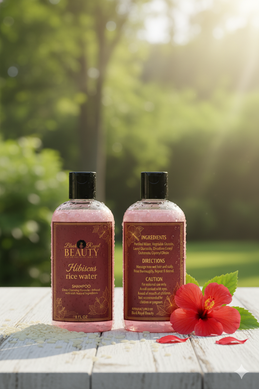 Hibiscus rice water shampoo