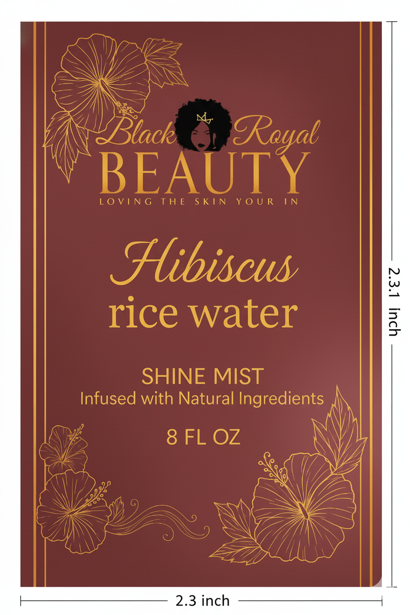 Hibiscus rice water shine mist.