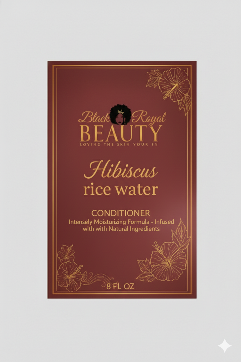 Hibiscus rice water conditioner