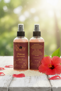 Hibiscus rice water shine mist.
