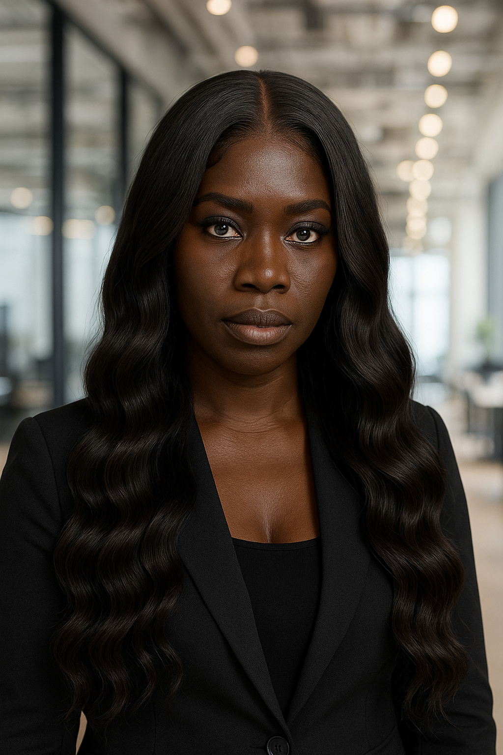 Indian Virgin Wavy Hair Wig 4x4Lcae Closure