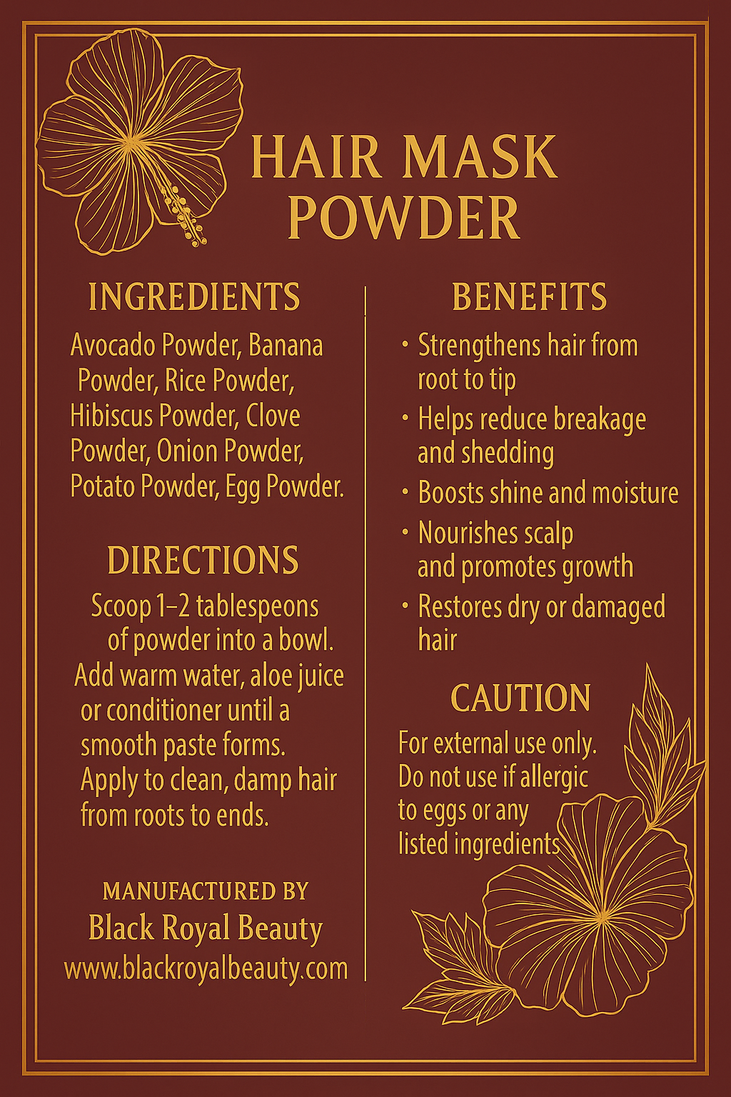 Hibiscus Rice Water Collection